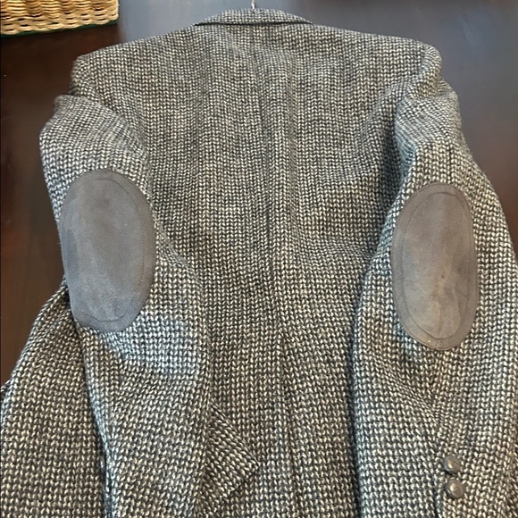 Harris Tweed Blazer with Suede Elbow Patches 2 Button Wool Sport Coat Men’s M - Picture 16 of 16